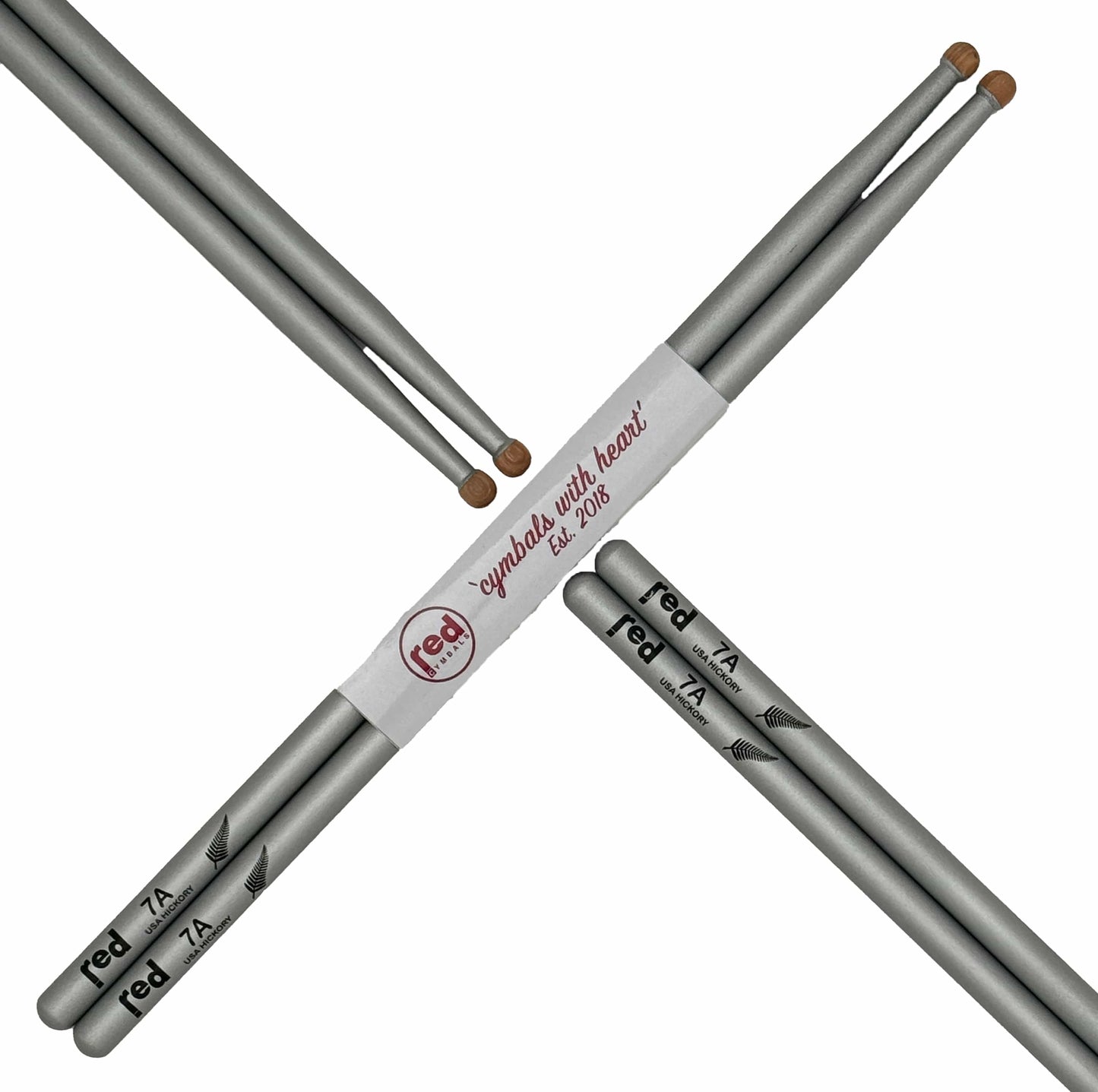 Red Cymbals Drum Sticks Red Drumsticks Silver Fern Sticks Black or Silver Red Drumsticks Silver Fern Sticks Black or Silver