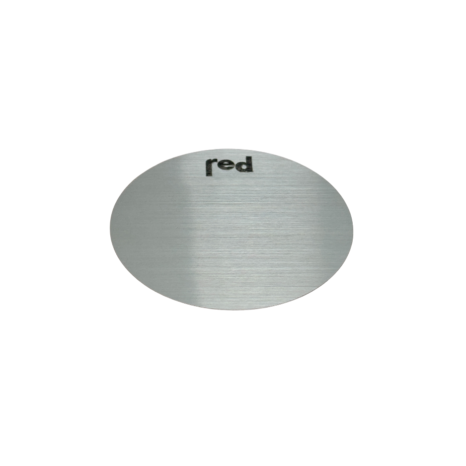 Red Bass Drum Patch: Red, Black or Silver
